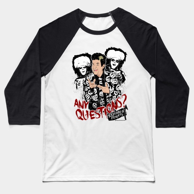 David S Pumpkins, Any Questions? Baseball T-Shirt by RangerRob